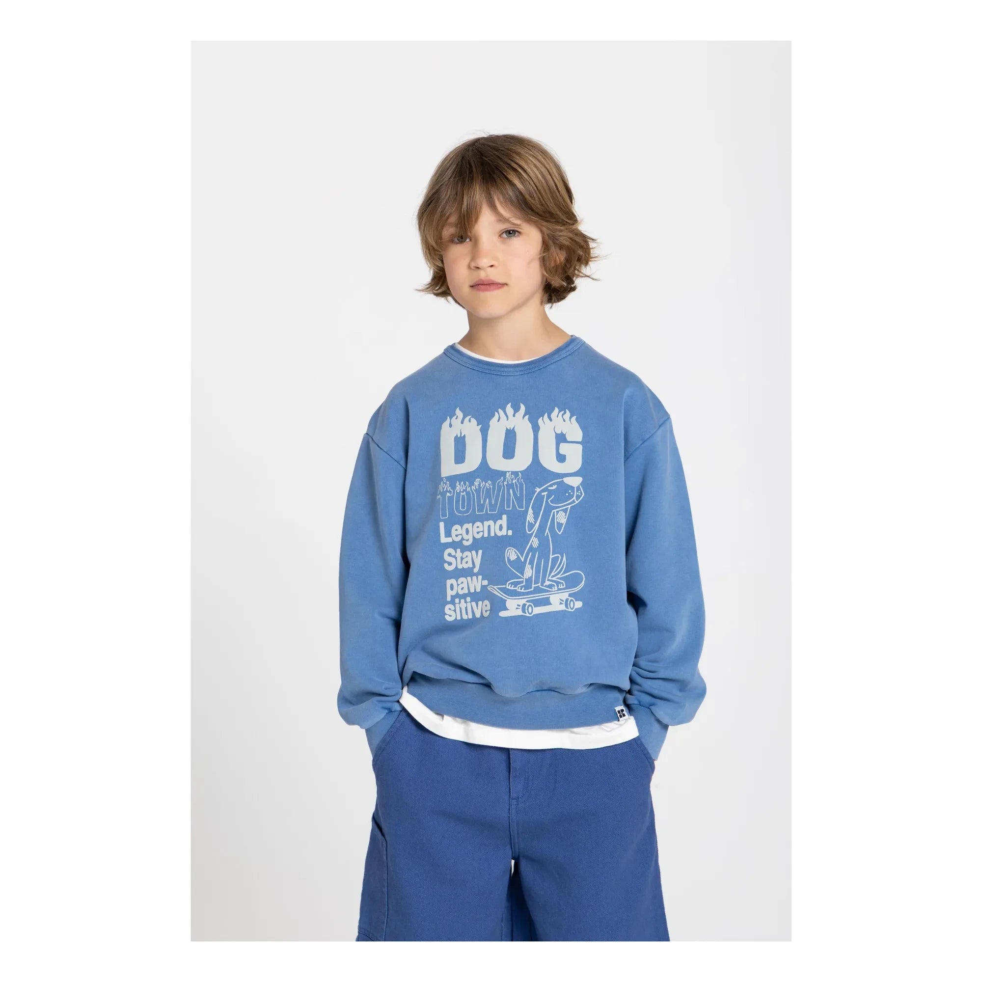 Hundred Pieces - Sweat Ryde God Town Bio-Baumwolle | Marineblau