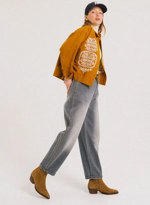 Tinsels - Usk Baumwoll-Overshirt | Yellow Curry-Farbe