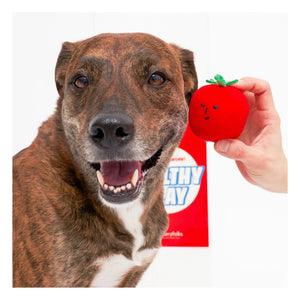 The Furry Folks - Kirschtomate Kratzspielzeug | Tomatenrot