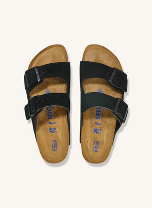 BIRKENSTOCK - Arizona SFB Wildledersandale | Schwarz