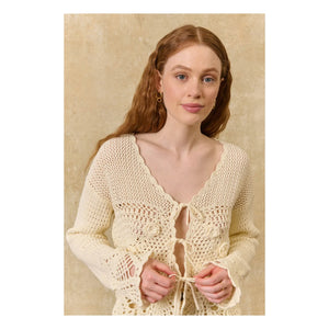 Louise Misha - Molya Baumwoll-Cardigan | Creme