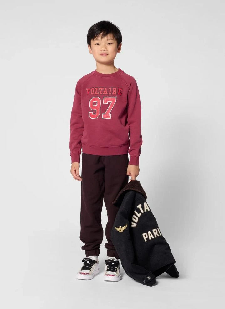 Zadig & Voltaire - Sweat Voltaire 97 Organische Baumwolle | Bordeaux