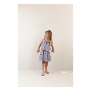 Jenest - Maddy Crop Top aus Bio-Baumwolle mit Blumenmuster | Lavendel
