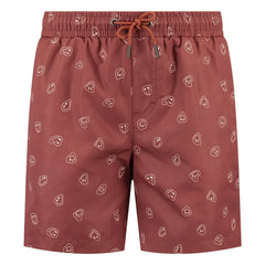 Beachlife - Smiley Badeshorts | Bordeaux