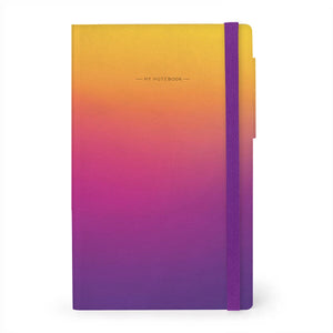Legami - Gestreifter Softcover-Notizbuch - Sonnenuntergangs-Stimmung - Mein Notizbuch