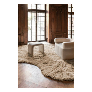 Layered - Zotteliger Schurwollteppich | Beige