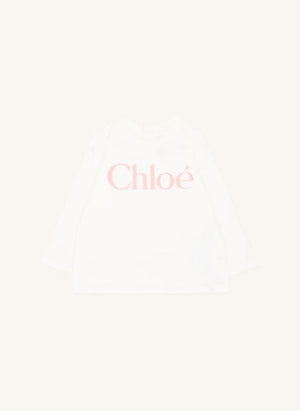 Chloé - Langarm-T-Shirt Chloé Bio-Baumwolle | Weiß