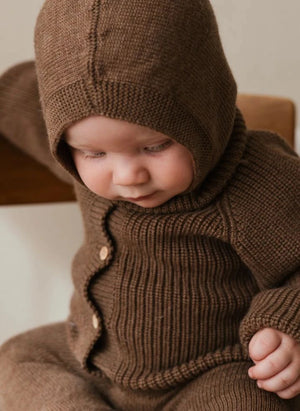 Hvid - Eddy Zwei-Farben-Merino-Woll-Balaklava | Mocha
