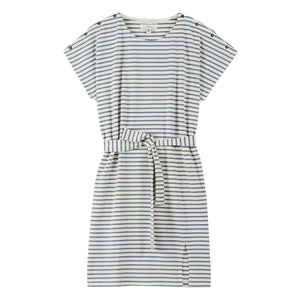 Emile et Ida - Gestreiftes Kleid Bénédicte aus Bio-Baumwolle | Blau