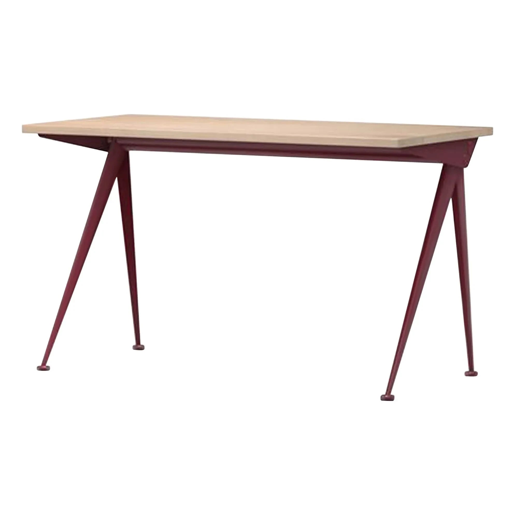 Vitra - Compas Direction Tisch - Japanisch rote Basis - Jean Prouvé, 1953 | Eiche