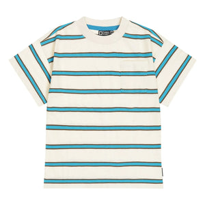 Tumble N'Dry – Oceano Oversize Ringel T-Shirt aus Bio-Baumwolle | Blau