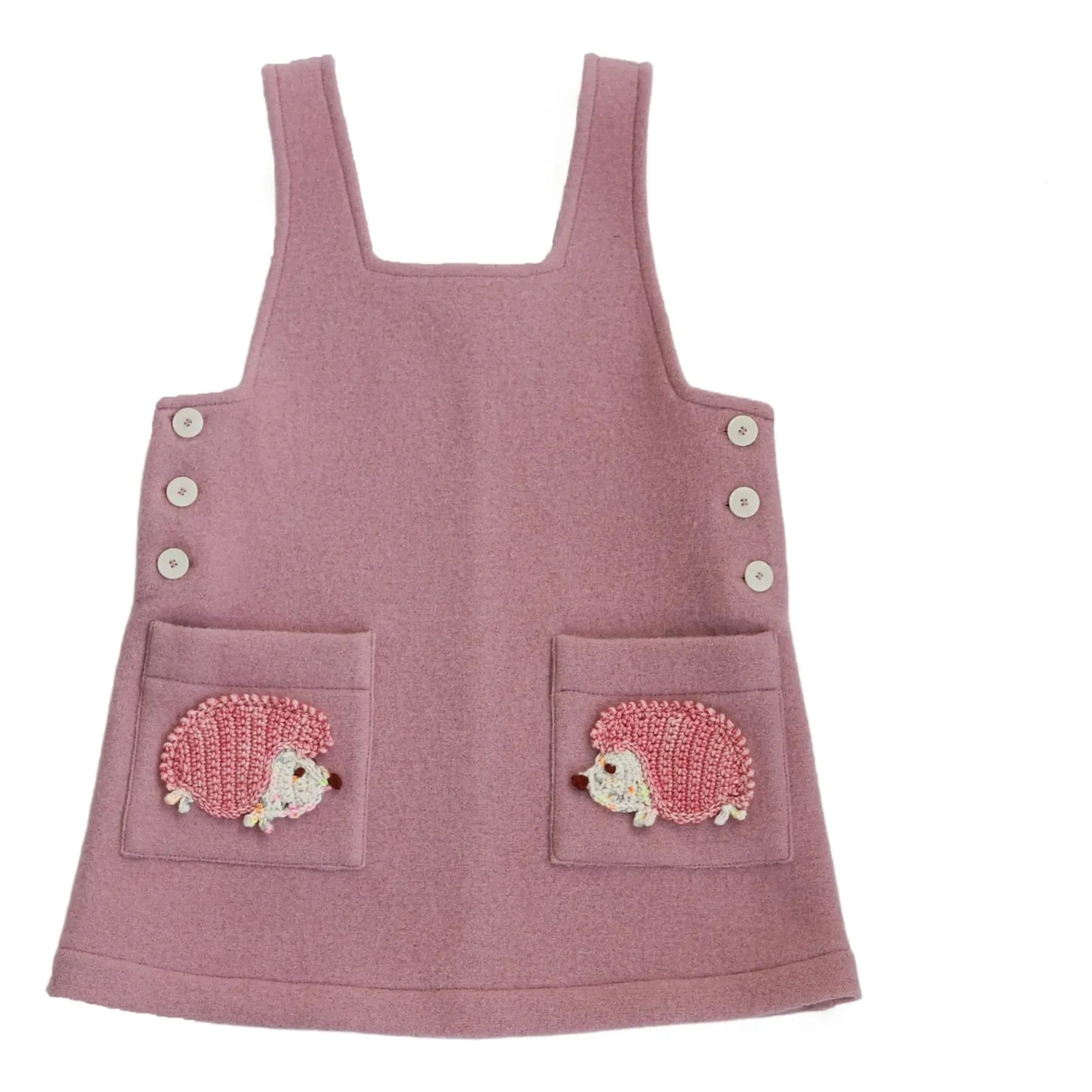 Kalinka - Igel-Filz-Wollkleid | Rosa
