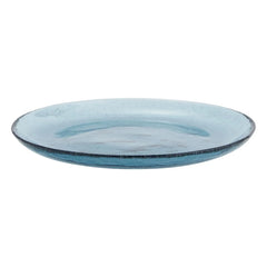 Madam Stoltz - Bunte Glasschale | Blau