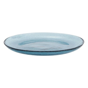 Madam Stoltz - Bunte Glasschale | Blau