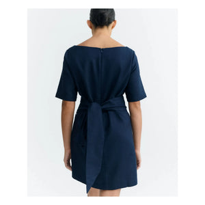 Thinking Mu - Kieran Kleid aus Bio-Baumwolle | Marine