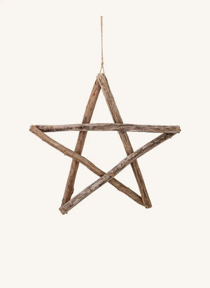 Bloomingville - Holzstern Weihnachtsschmuck