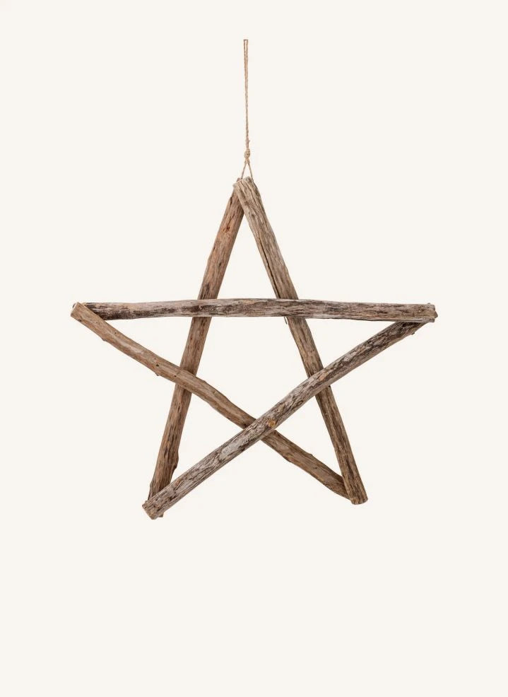 Bloomingville - Holzstern Weihnachtsschmuck
