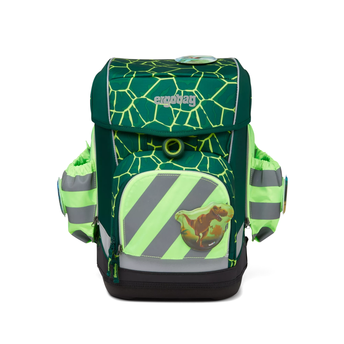 Ergobag - Side Pocket Reißverschluss-Set With Reflective Green