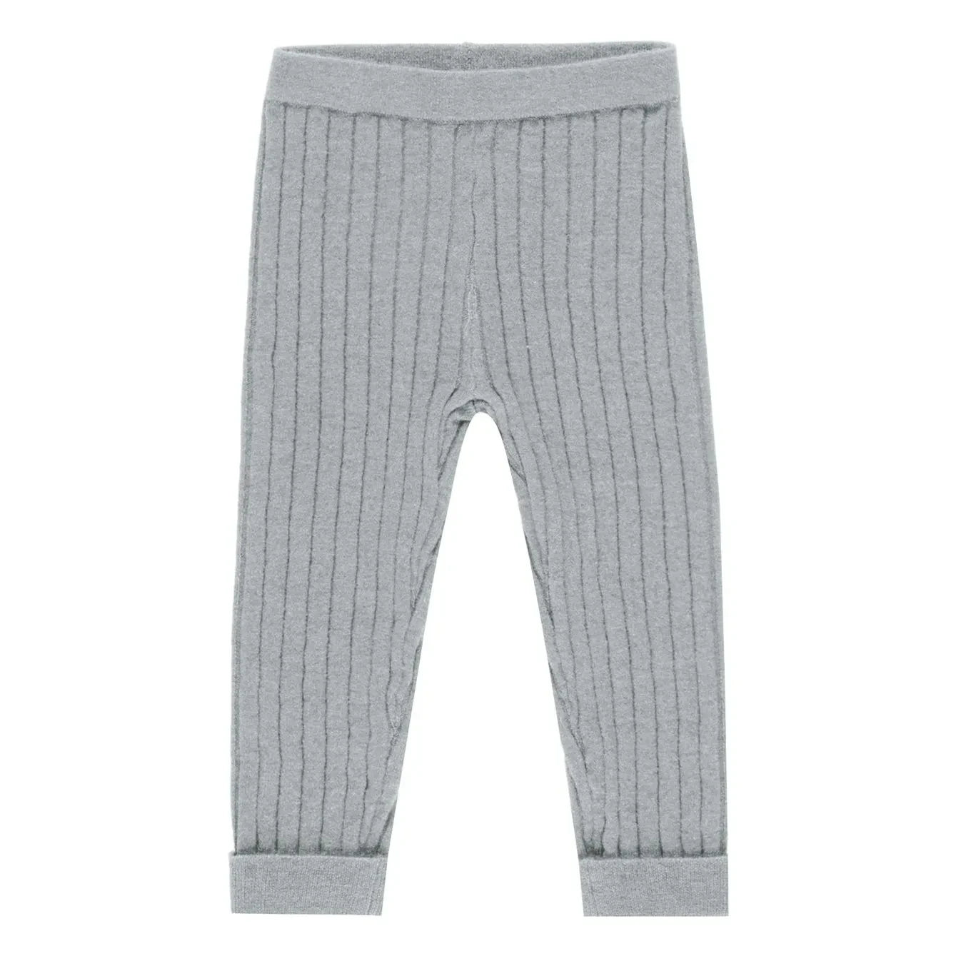 Rylee + Cru - Mini-Rippen-Leggings aus Mesh | Grau-Blau