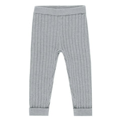Rylee + Cru - Mini-Rippen-Leggings aus Mesh | Grau-Blau