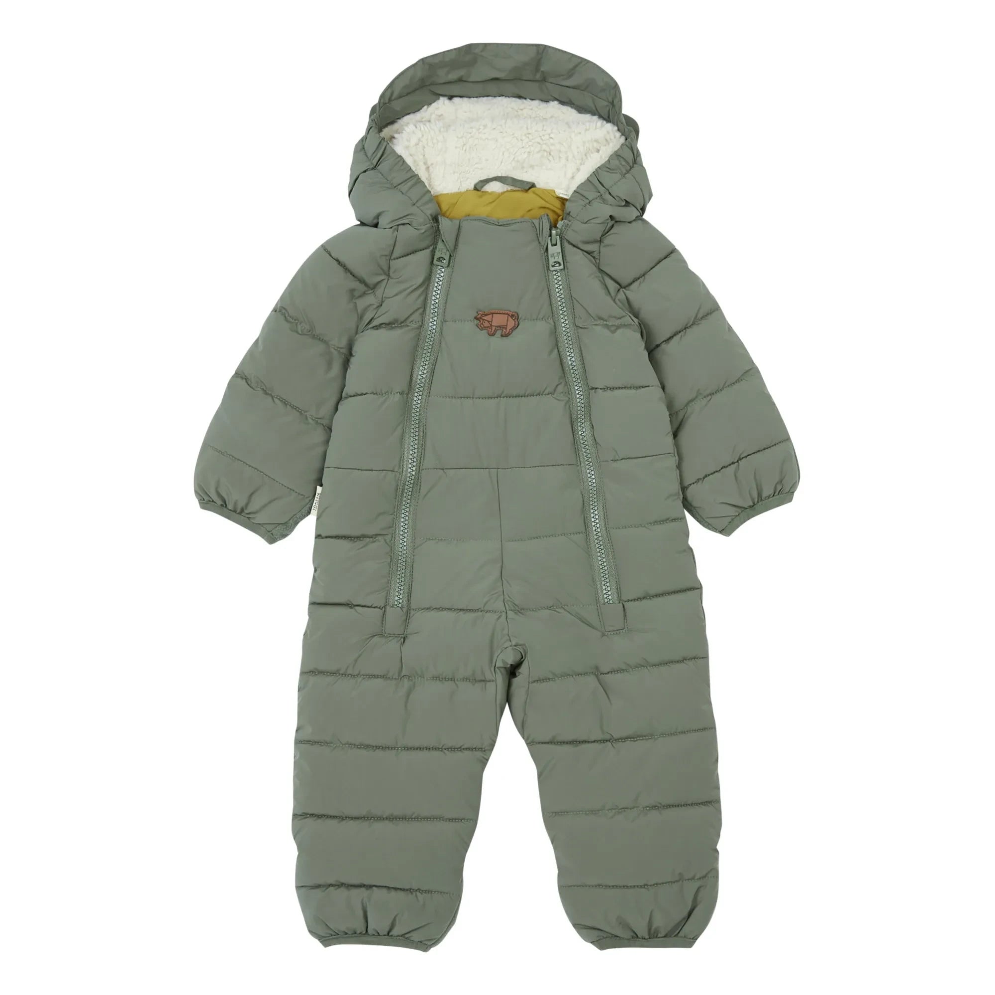 Töastie - Recycelter Daunen Baby-Schneeanzug | Salbei