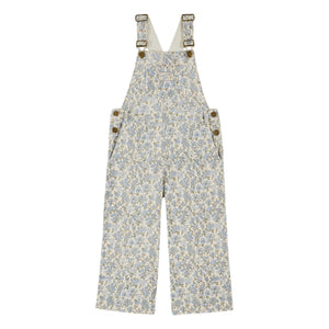 Emile et Ida - Latzhose mit Blumenmuster | Creme