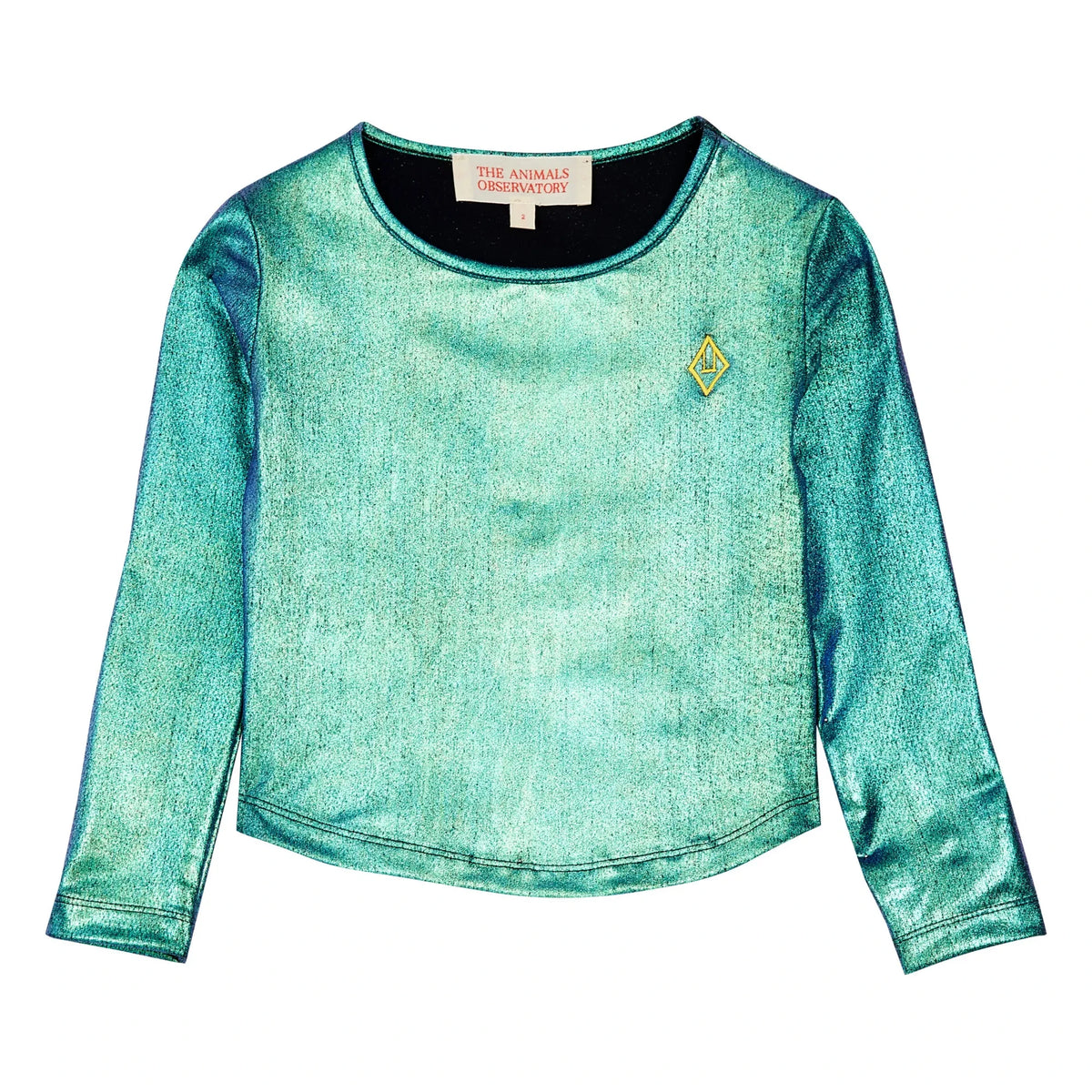 The Animals Observatory - Glänzendes T-Shirt | Metallic-Blau