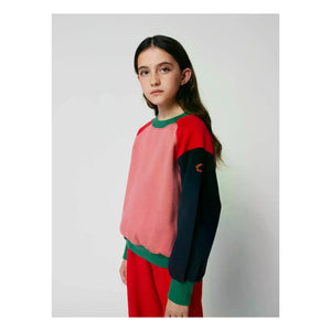 Bobo Choses - Sweatshirt aus Bio-Baumwolle mit Farbblock-Design | Rosa