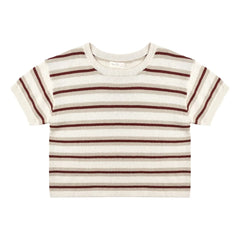 Rylee + Cru - Crop Top Mesh T-Shirt | Stone