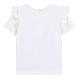 Tartine et Chocolat - Hibiscus Liberty T-Shirt | Weiß