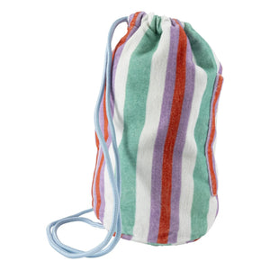 Jera Mini – gestreifter Rucksack mit Handtuchfach