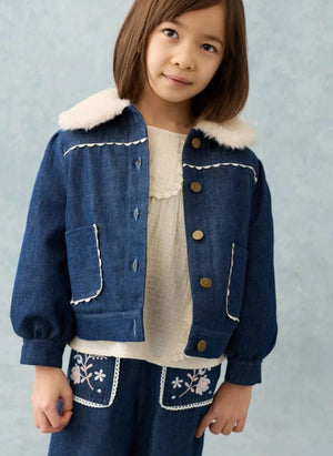 Louise Misha - Rafalina Denimjacke | Dunkelblau