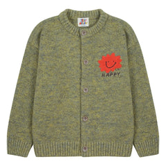 Jelly Mallow - Fröhliche Strickjacke | Olivgrün
