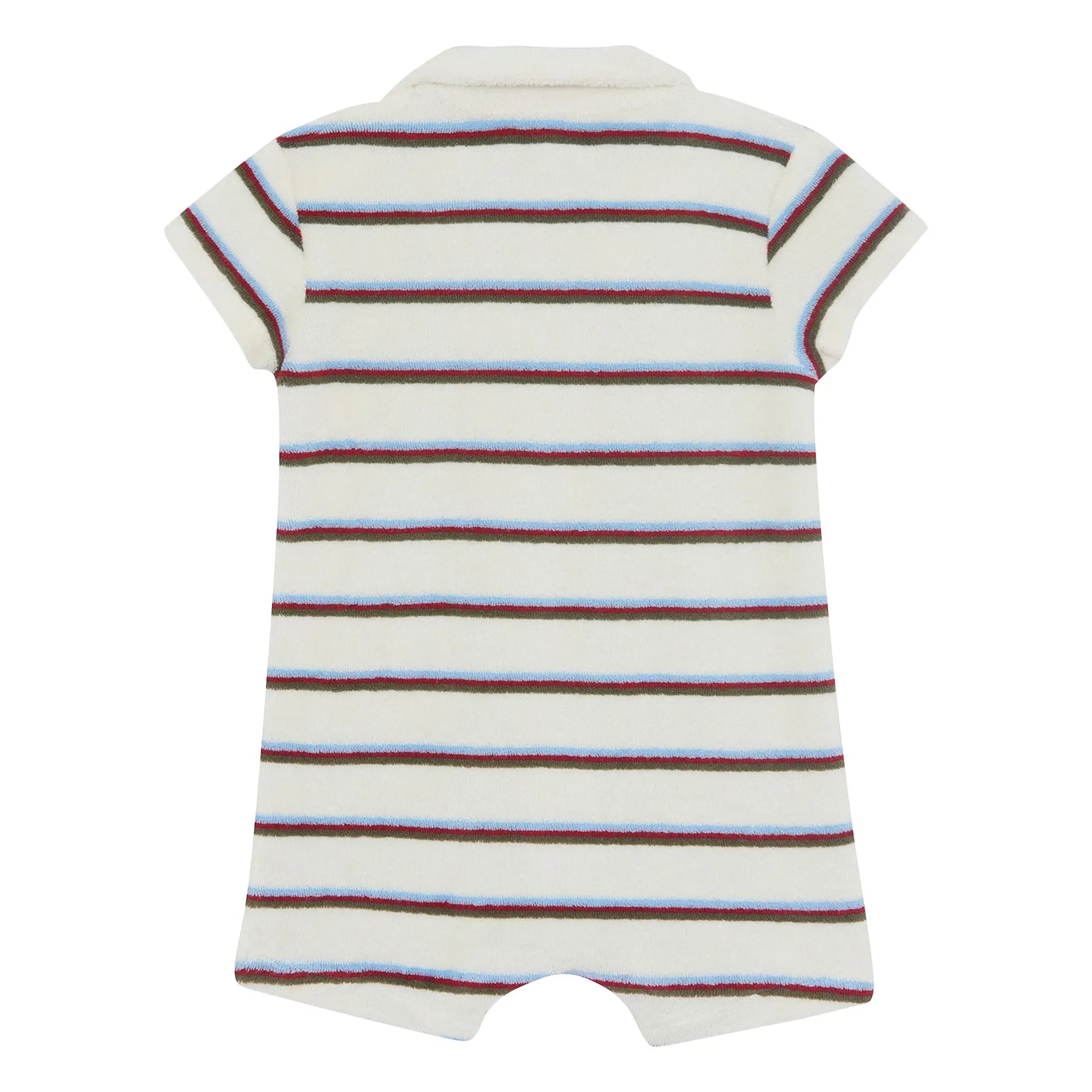 Bonton – Lilo Gestreifter Frottee-Playsuit | Elfenbein