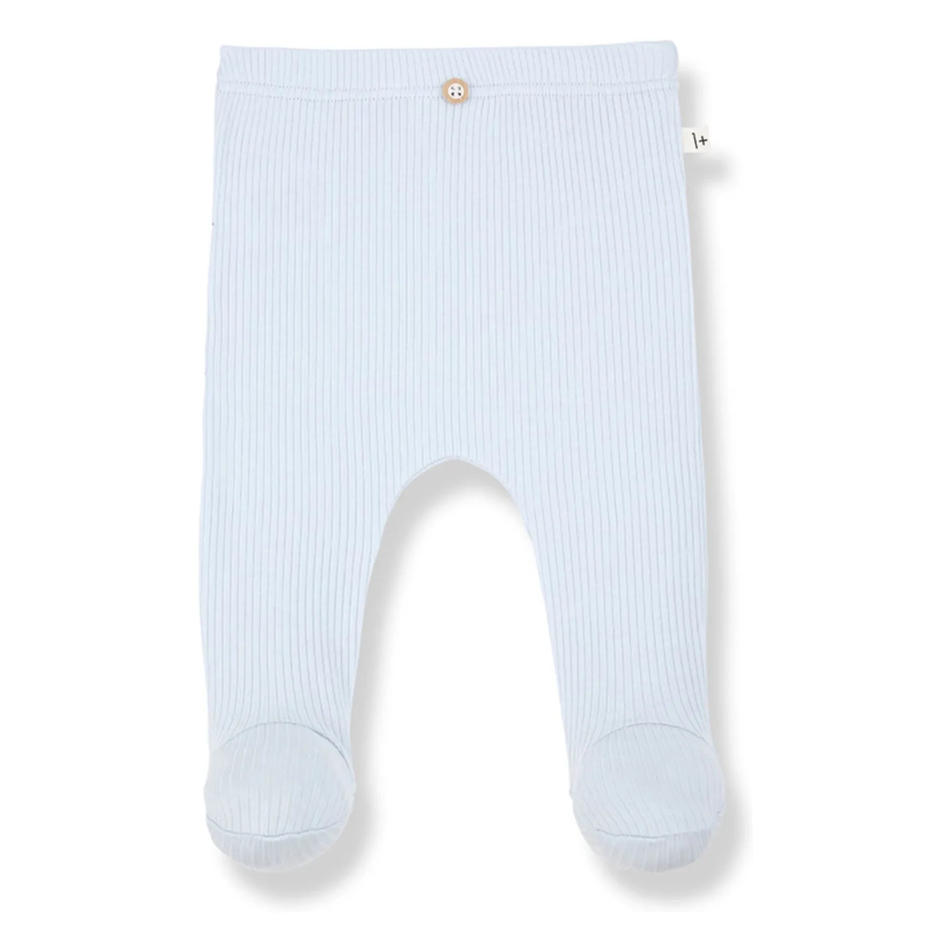1+ in the family - Mia Gerippte Strumpfhose | Hellblau