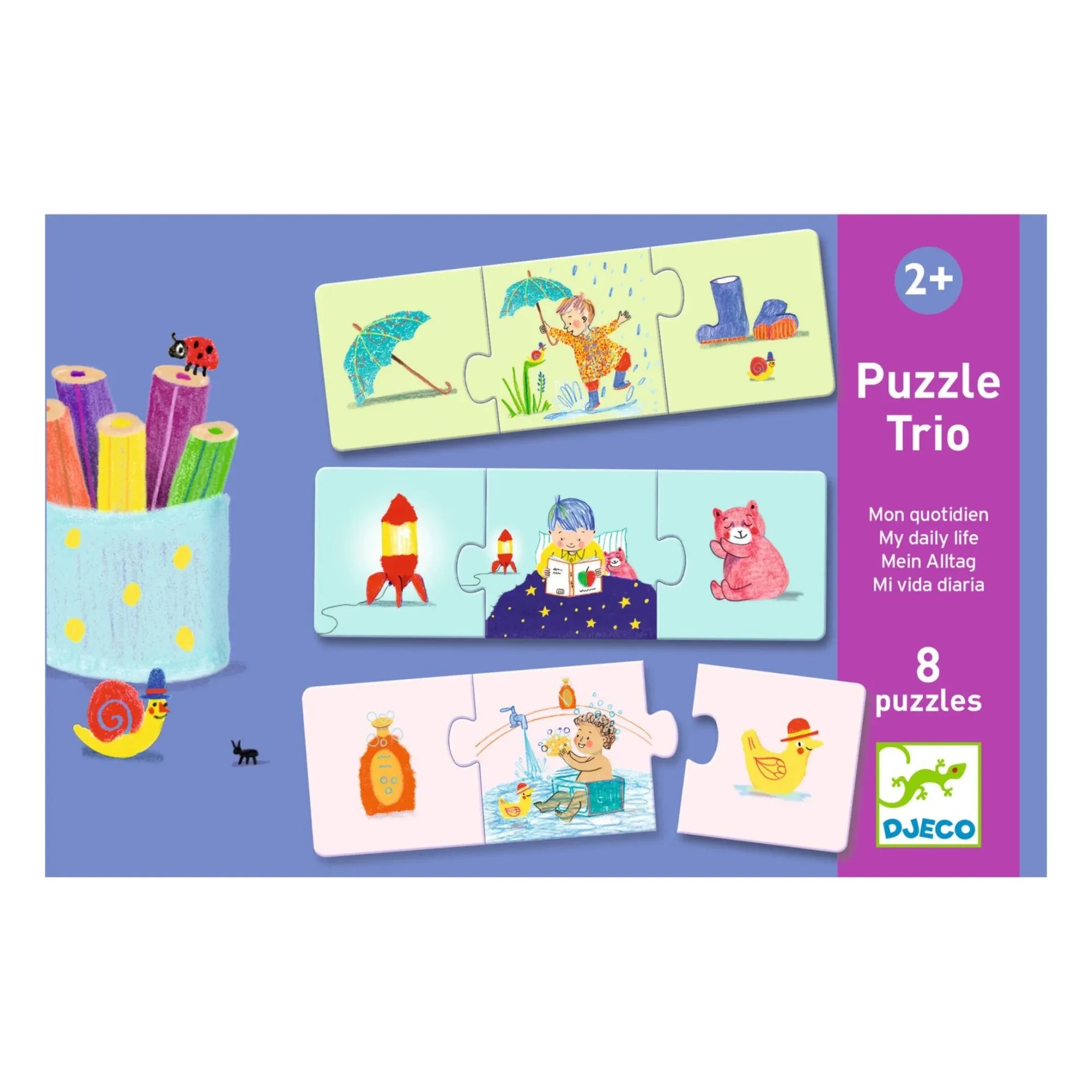 Djeco - Duo-Trio Alltagsroutinen Puzzles