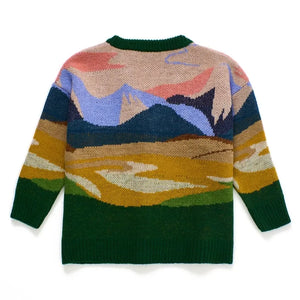 Maison Mangostan - Landschaftsstrickjacke | Grün