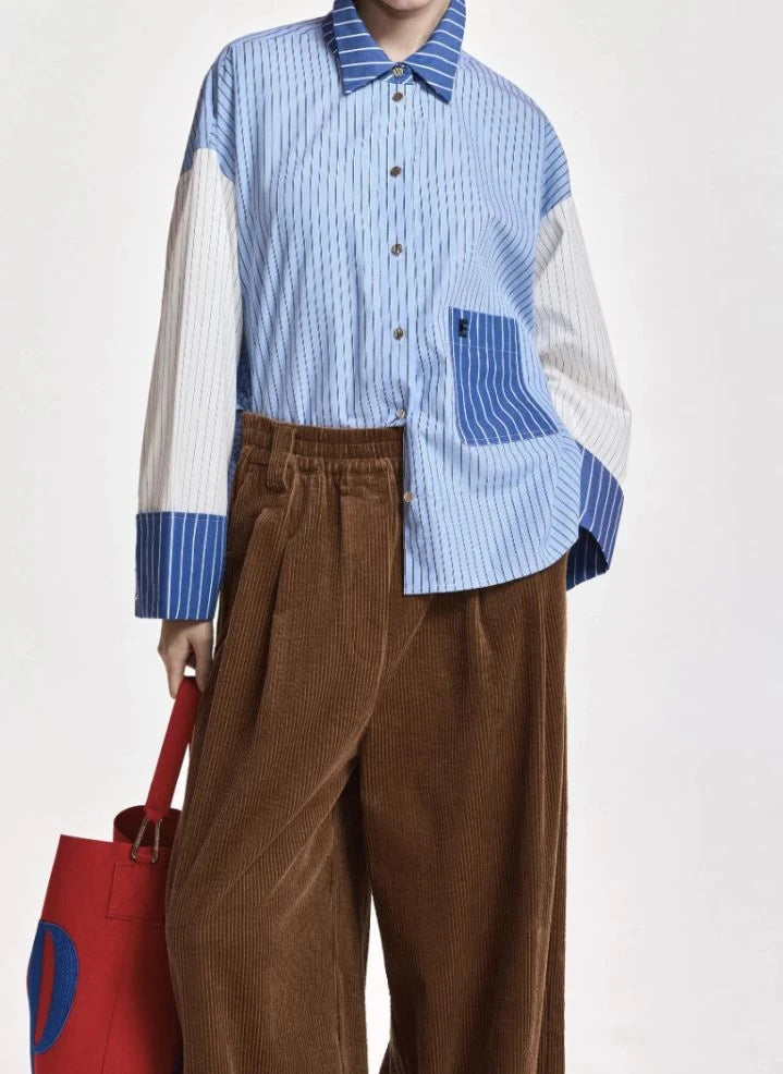 Essentiel Antwerp - Kovid Mix Hemd | Blau