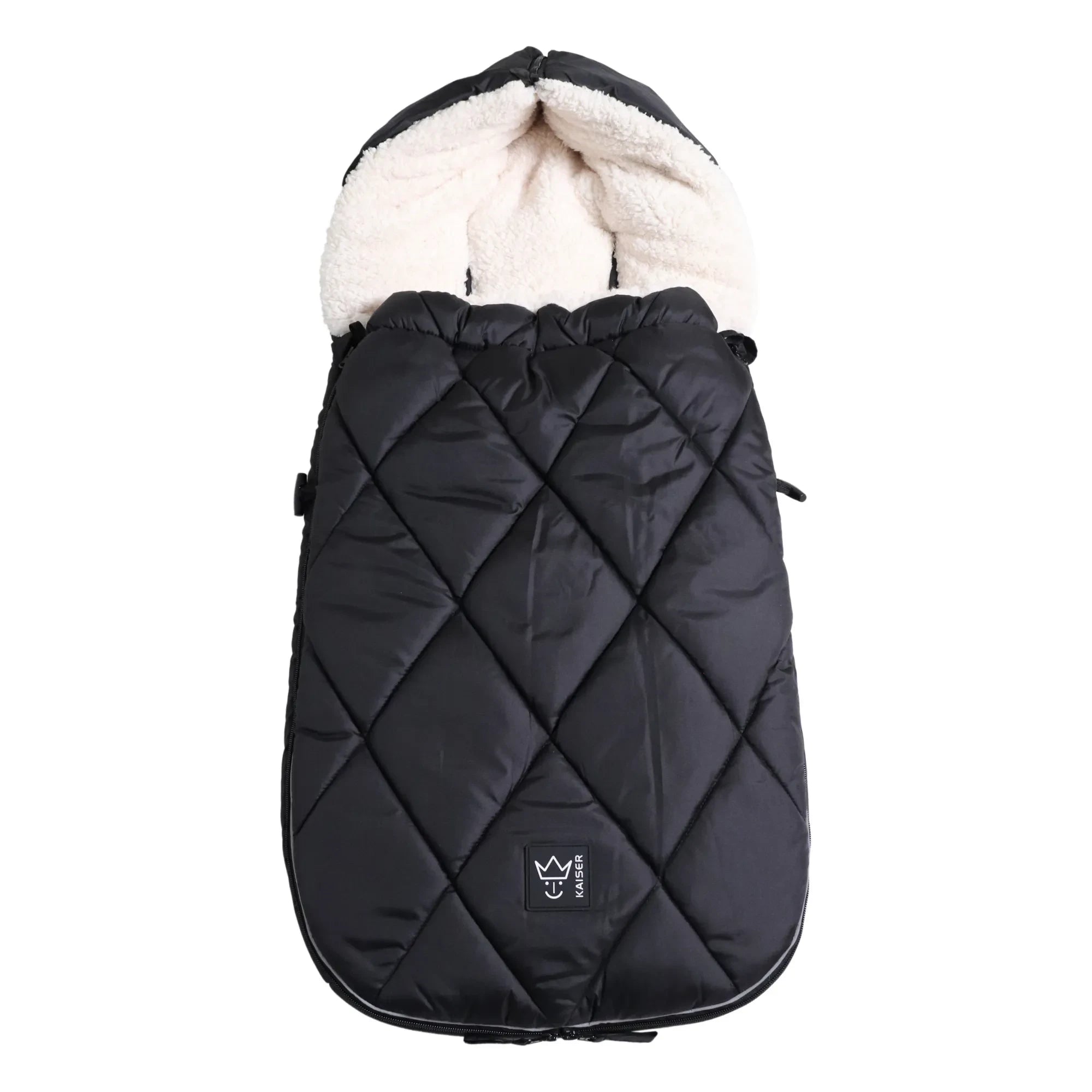 Kaiser - Sherpa Fleece XL Too Universal Fußsack | Schwarz