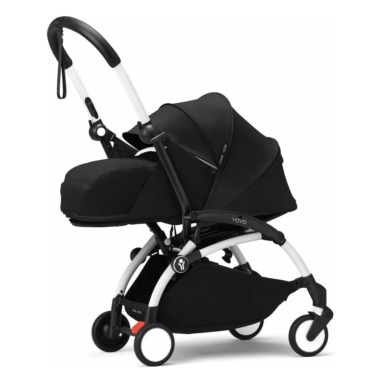 Stokke® - YOYO³ Kinderwagen komplett 0+ und 6+ Weißes Gestell | Schwarz