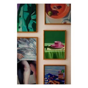 Paper Collective - Shrimp and Lines Poster von Misfitting Things | Blau