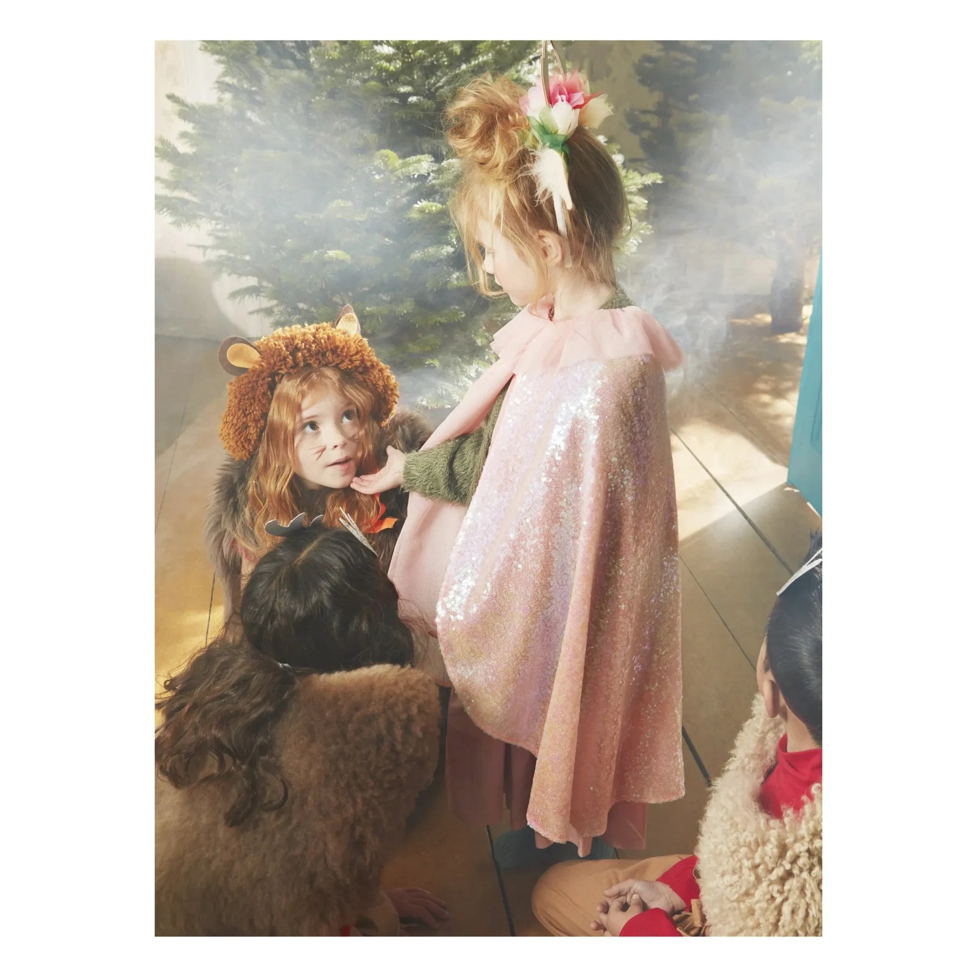 Meri Meri – Paillettenumhang und Zauberstab | Rosa