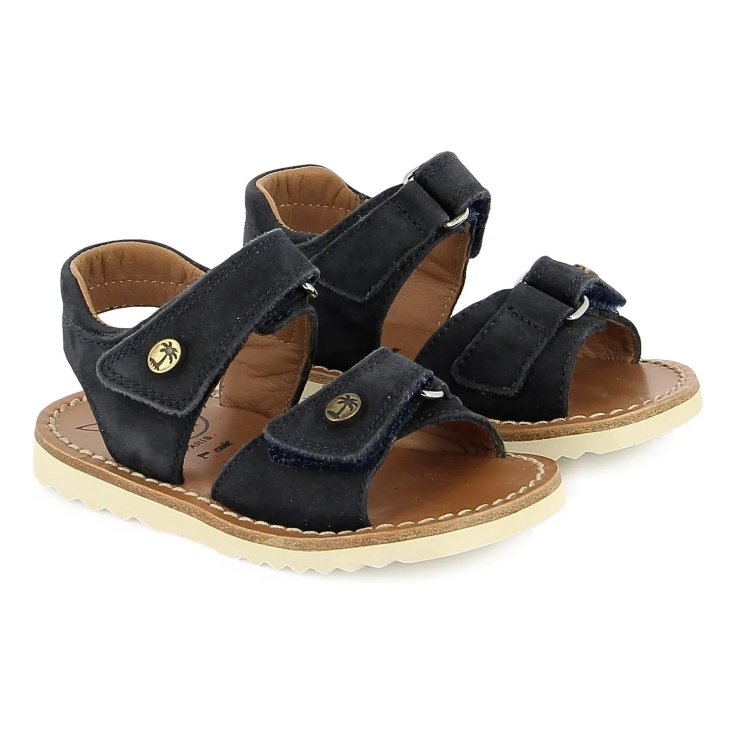 Pom d'Api - Waff Easy Nubuk Sandalen | Dunkelblau