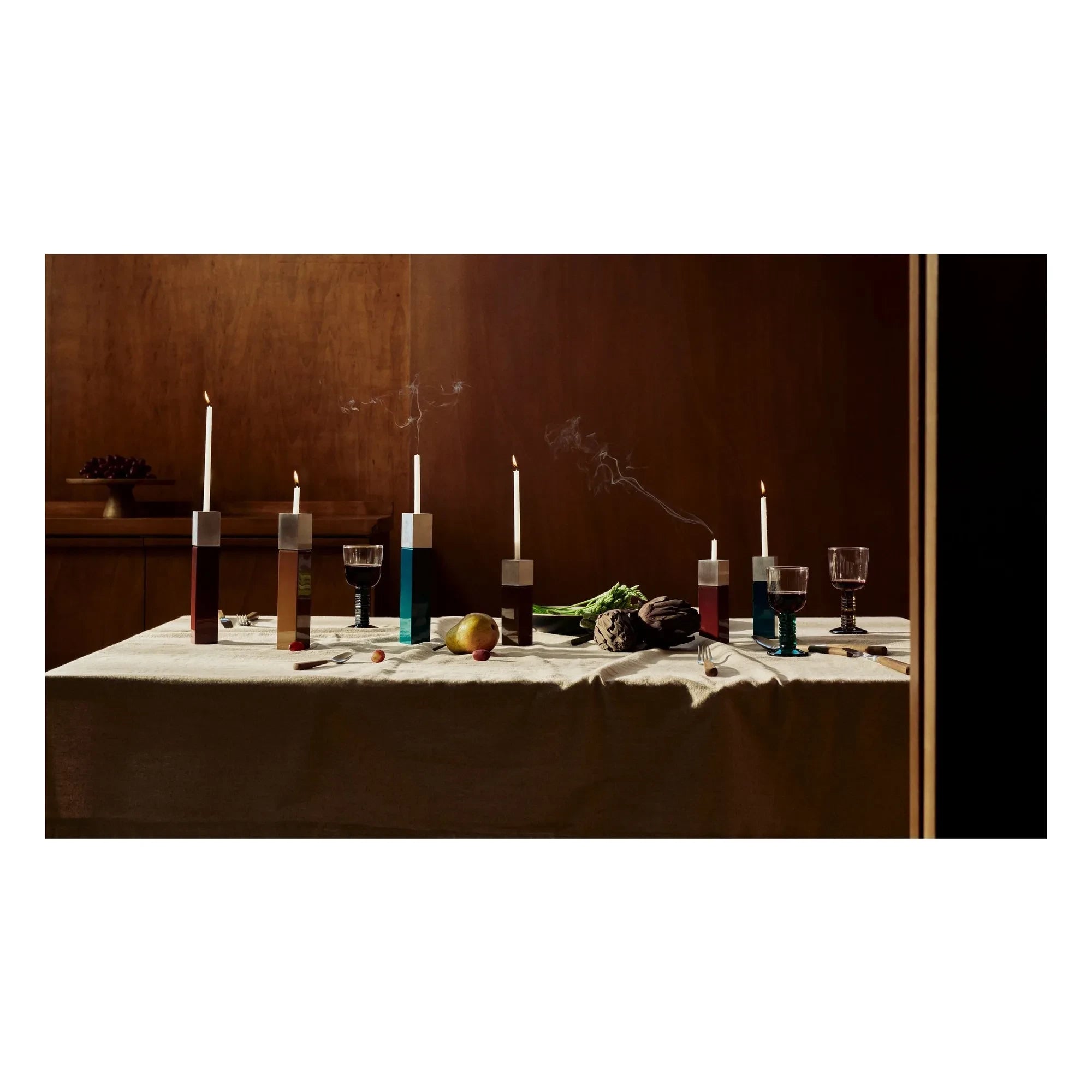 Maison Sarah Lavoine - Oscar Kerzenständer | Karmesinrot