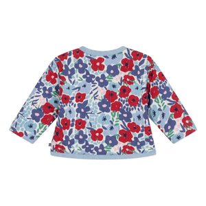 Petit Bateau - Gesteppte Fleurie Jacke aus Bio-Baumwolle | Blau