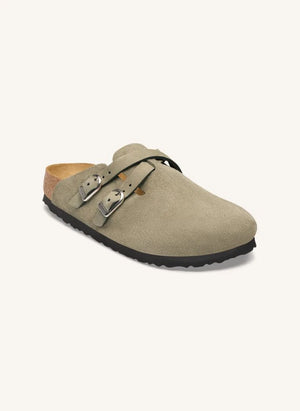 BIRKENSTOCK - Blair Wildleder-Pantoletten | Grau-Braun
