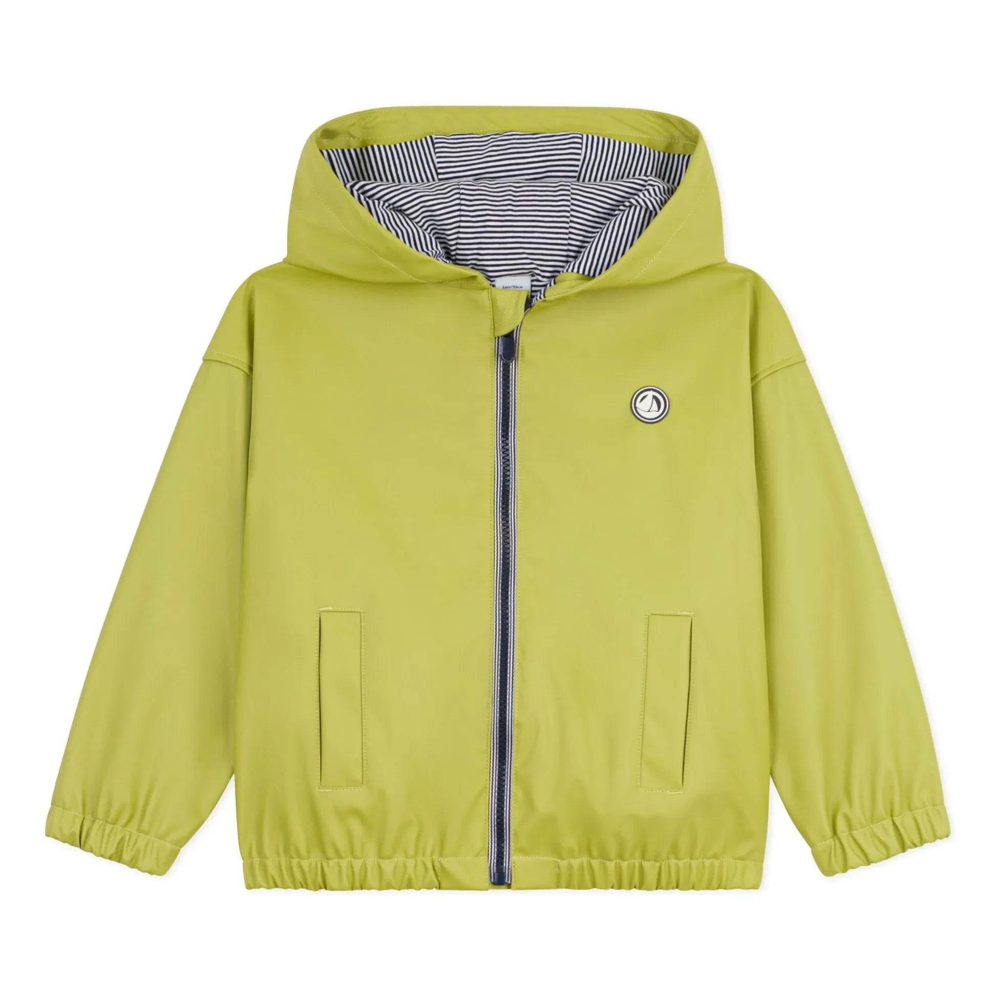Petit Bateau - Regenmantel mit Futter aus recycelten Fasern | Gelbgrün