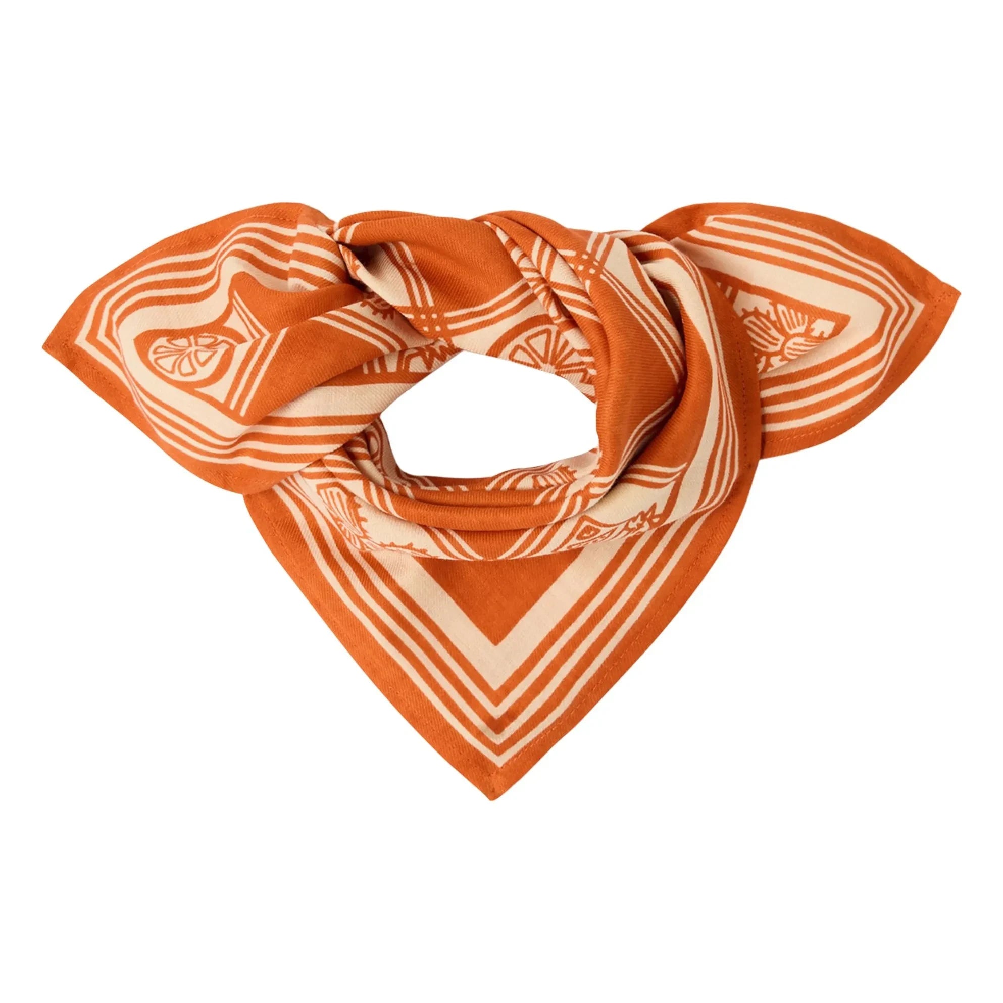 Apaches - Kleiner Manika Damier Schal | Orange