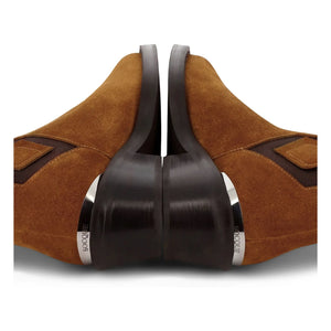 Socque Paris - Clyde Wildleder-Stiefel | Karamell