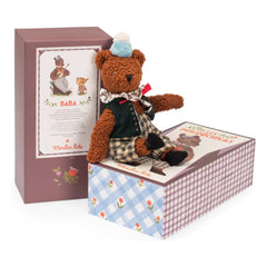Moulin Roty – Großer Papa-Bär Plüschtier im Karton | Braun